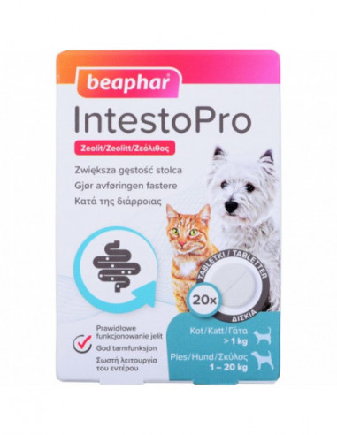 IntestoPro tabletter hund/katt 20kg 20tabl