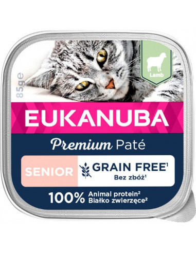 *Euk Cat GF Senior Lamb Paté 85 g