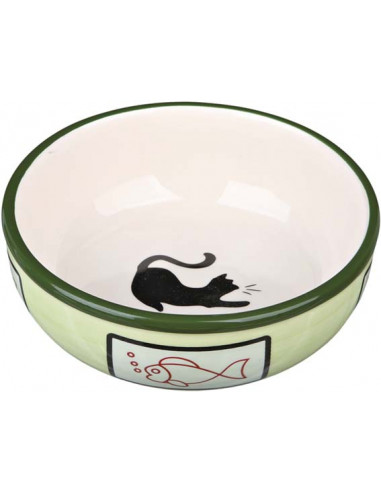 Keramikskål cat, 0.35 l/ø 12.5 cm