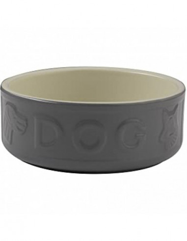 Keramikskål Grå Dog 0,7 l MC d150 h65mm