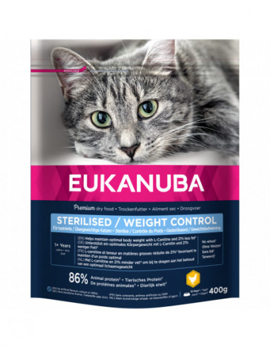 *Euk Cat Sterilised/Weight Control 400 g