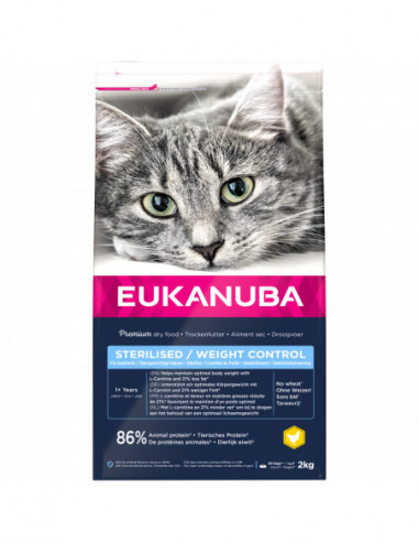 *Euk Cat Sterilised/Weight Control 2 kg