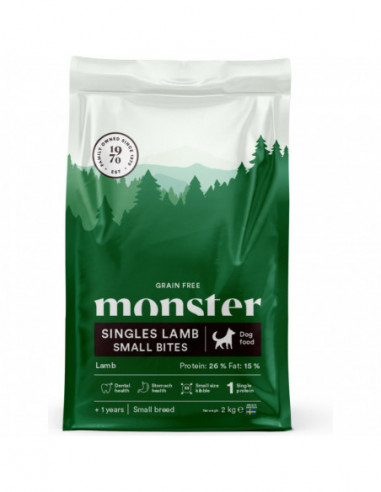 Monster Dog Grain Free Singles Lamb Small Bites