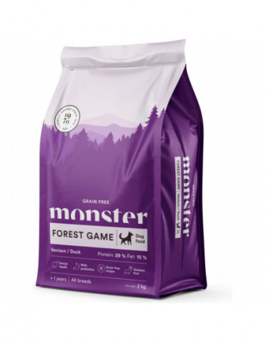 Monster Dog Grain Free Forest Game Venison/Duck