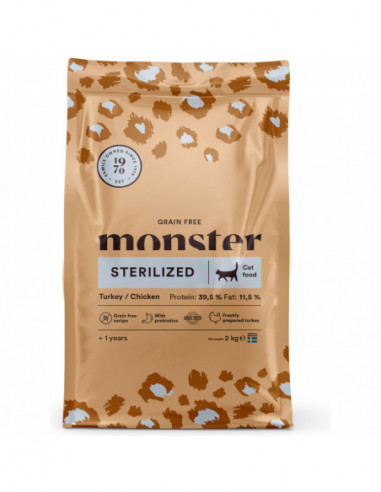 Monster Cat Grain Free Sterilized Turkey/Chicken