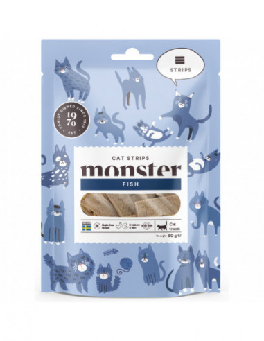 Monster Cat Strips Fish 50 g