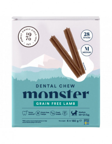 Monster Dog Dental Chew Lamb Medium Month (28st) 720 g