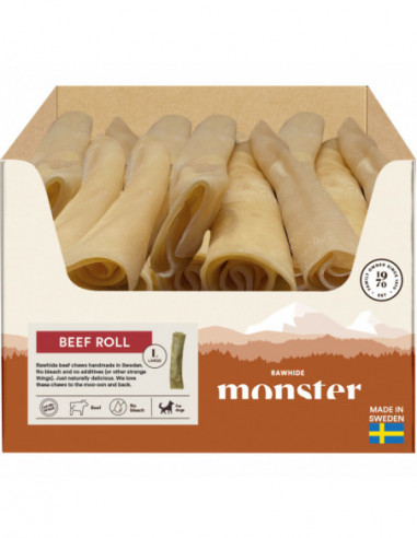 Monster Rawhide Beef Roll Large