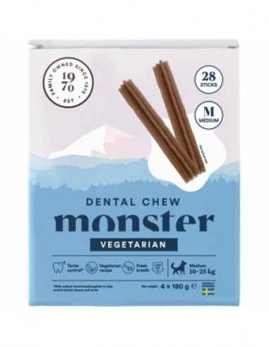 Monster Dog Dental Chew Vegetarian Medium Month 28 pcs 720 g