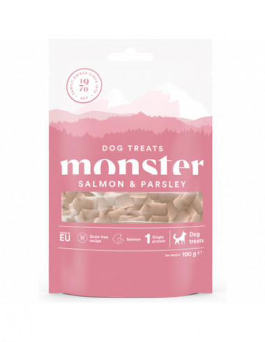 Monster Dog Treats Baked Salmon & Parsley 100 g