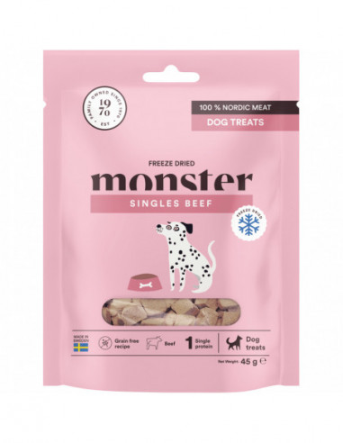 Monster Dog Treats Freeze dried Beef 45 g
