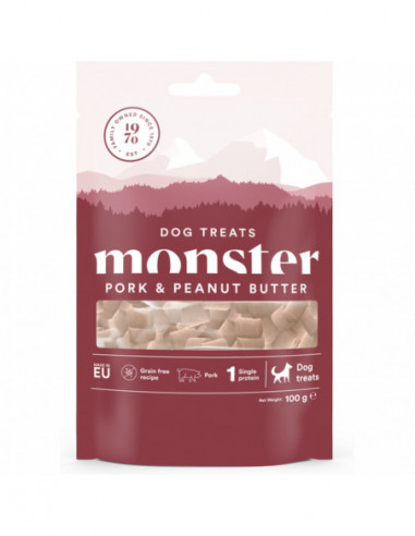 Monster Dog Treats Baked Pork & Peanut Butter 100 g