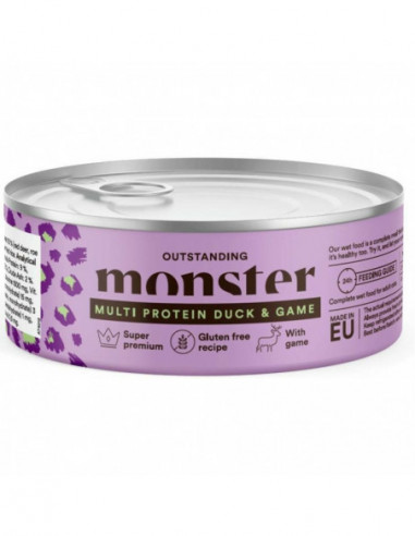 Monster Cat Adult Multi Protein Chicken/Turkey/Duck Can 100 g