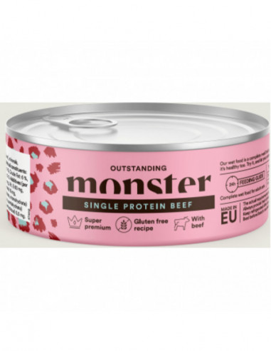 Monster Cat Adult Single Protein Beef Can 100 g