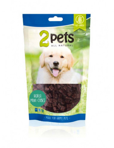 2pets Dogsnack Horse MiniCubes, 100 g