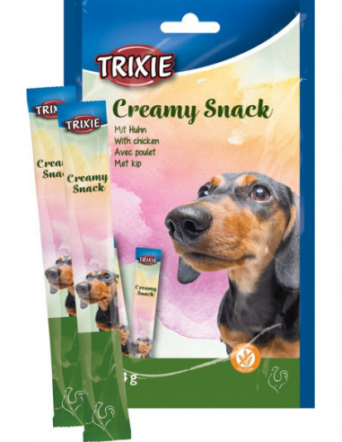 Creamy Snacks Hund Kyckling, 5 × 14 g