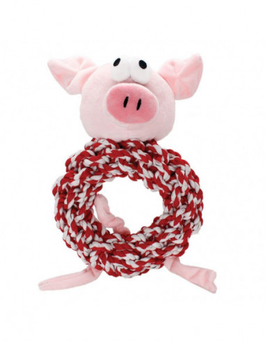 Knottie Ring Pig in Blanket