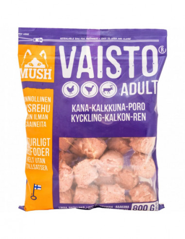 MUSH Vaisto® Lila (kyckling-Kalkon-ren) 800 g