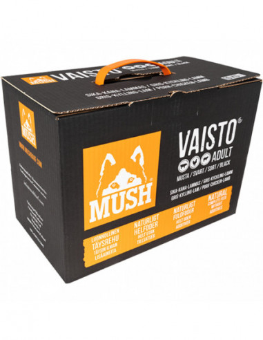 MUSH Vaisto® Svart (Gris-kyckling-lamm) 10 kg