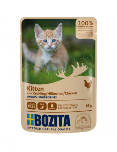 Bozita Kitten Kyckling i sås pouch 85 g
