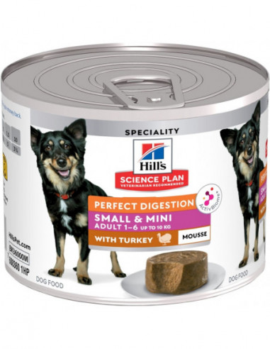 SP Canine sm/mini Perfect Digestion Mousse turkey 200g burk