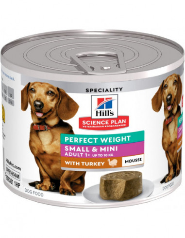 SP Canine sm/mini Perfect Weight Mousse turkey 200g burk