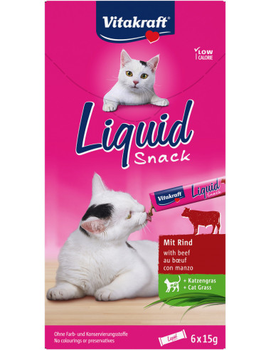 Vitakraft Cat Liquid-Snack biff 6x15g