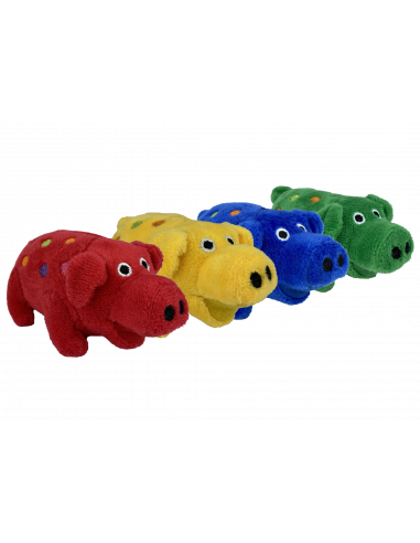 Plush Globlet Pig - Blandade Färger Minigris 11 cm x 6 cm