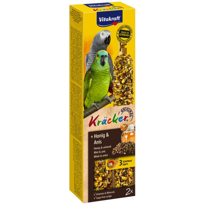 Kräcker® honning och anis för papegoja
