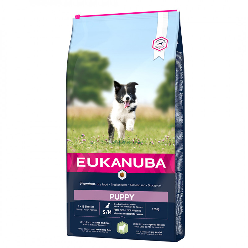 Eukanuba Dog Puppy S/M Lamb & Rice 2,5 kg