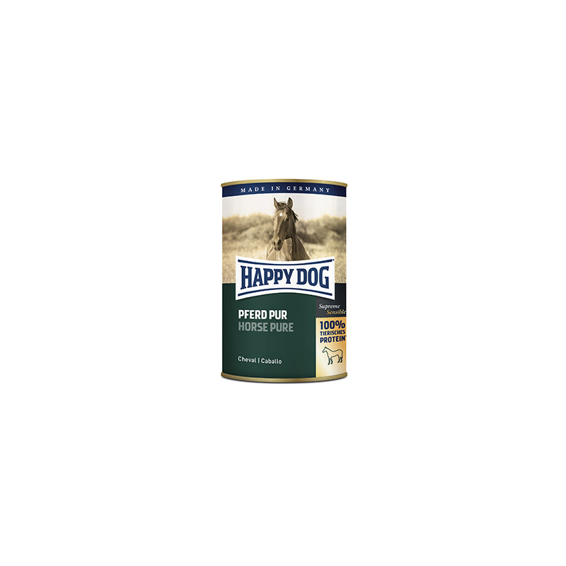HappyDog konserv, GrainFree, 100% häst 400 g