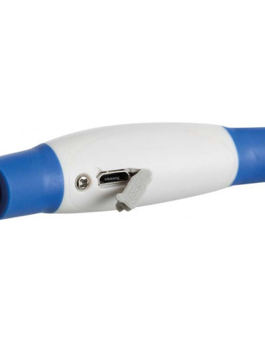 Flash light ring USB, S-M: 40 cm/ø 8 mm, blå