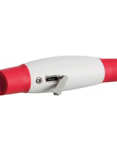 Flash light ring USB, L-XL: 65 cm/ø 8 mm, röd