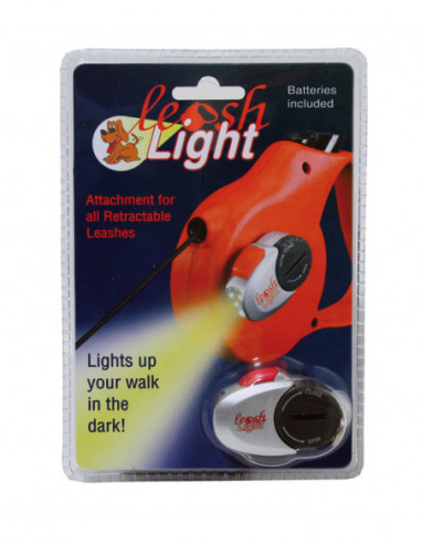 "LED-Lampa ""Leash Light"" m nyckelring inkl. batteri, till koppel"