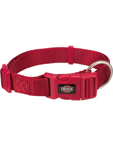 Premium halsband, L/XL: 40-65 cm/25 mm, röd