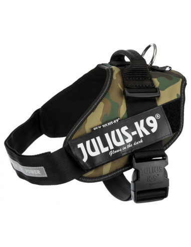 Julius-K9® IDC sele, 0/M-L: 58-76 cm/40 mm, camouflage
