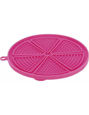 LicknSnack platta med sugkopp, silikon, ø 18 cm, pink
