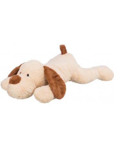 Hund soft, plysch, 75 cm, beige/brun