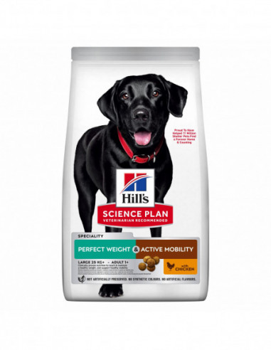Hills Science Plan Canine Adult Perfect Weight & Active Mobility LB Chicken 12 kg
